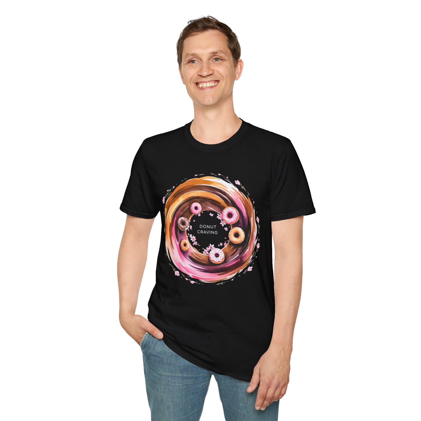 Donut Craving - Artistic Watercolor Bakery T-shirt