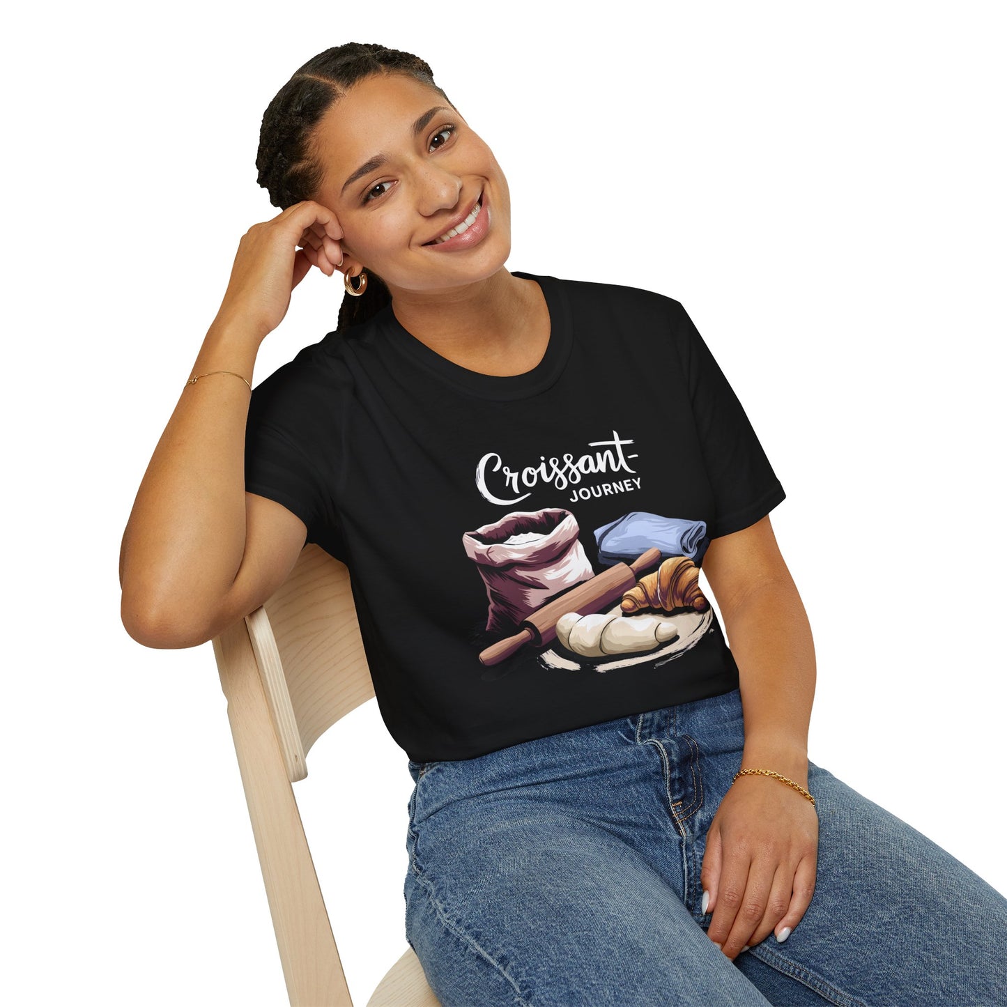 Croissant Journey - A Baker's Art, Bakery T-shirt