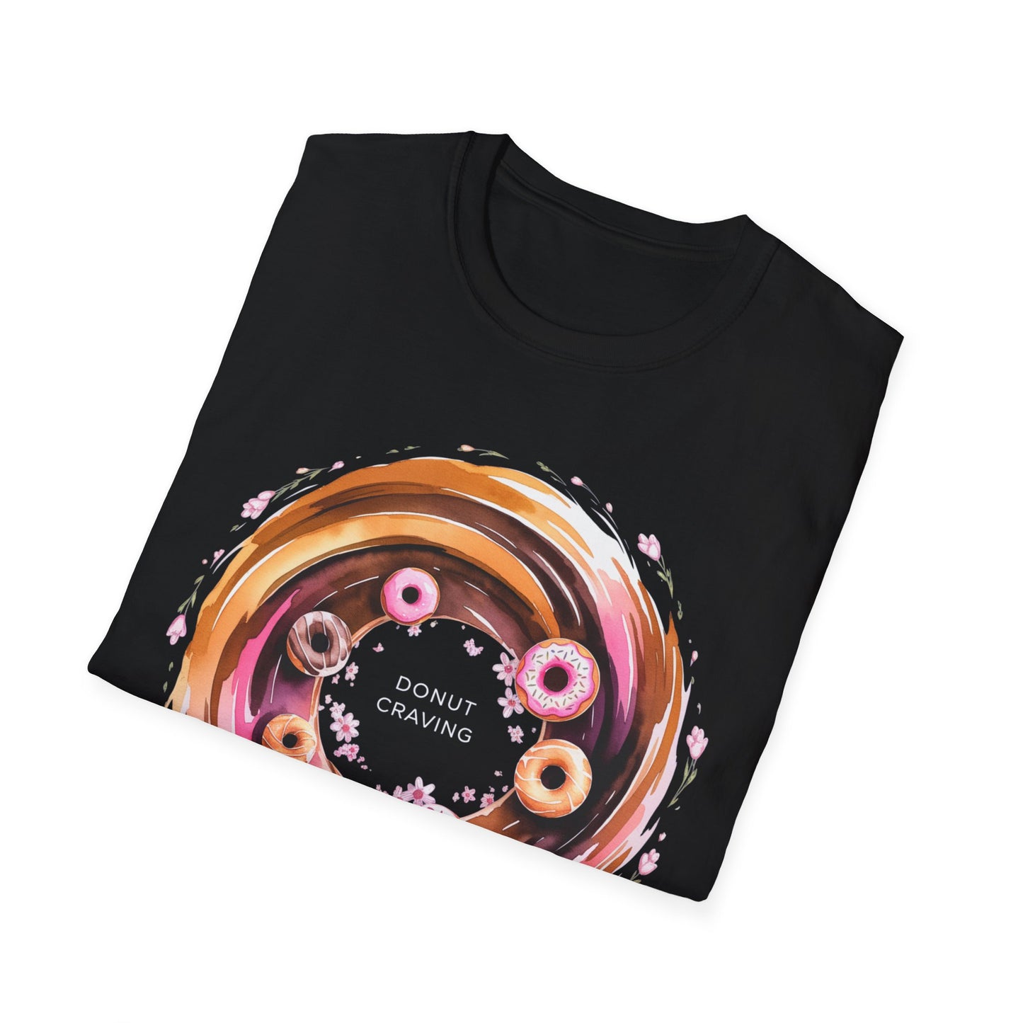 Donut Craving - Artistic Watercolor Bakery T-shirt