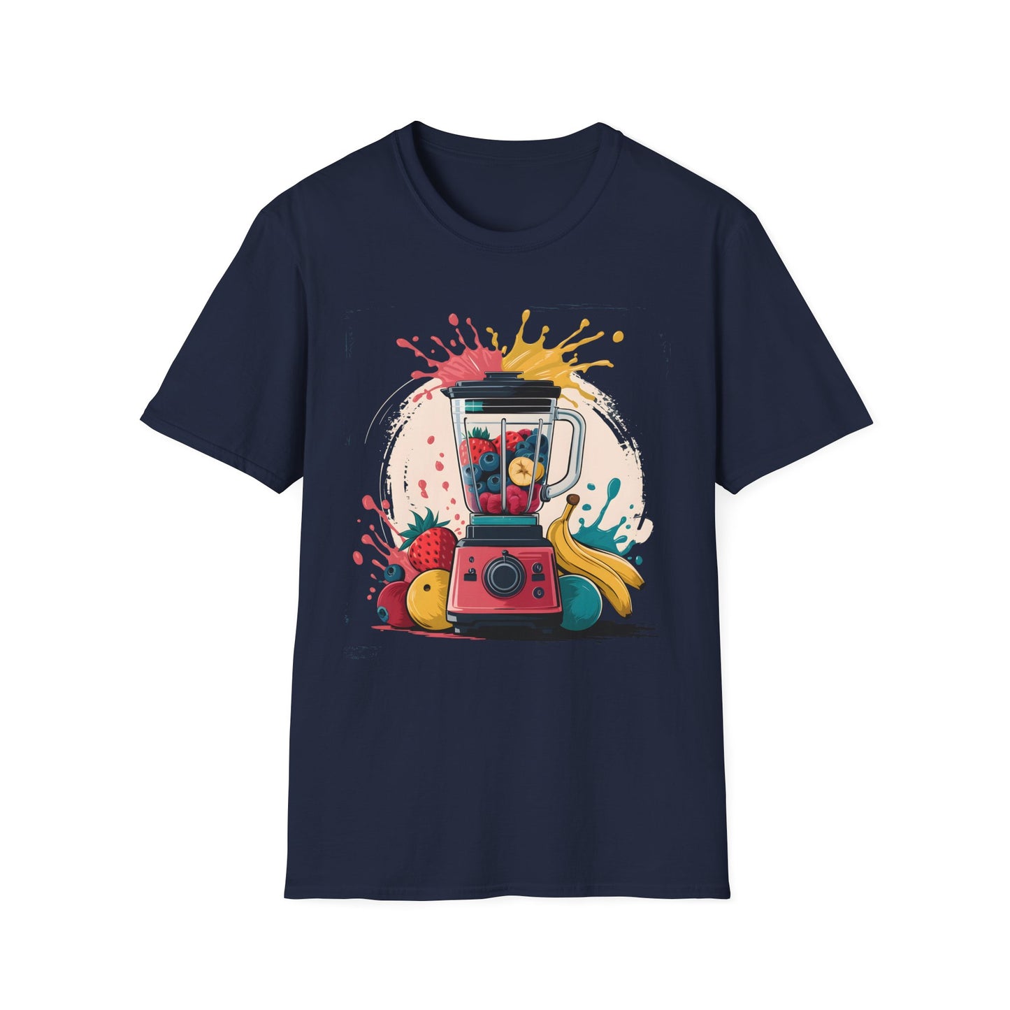 Fruit Blender Splash - Painterly Smoothie Art Beverage T-shirt