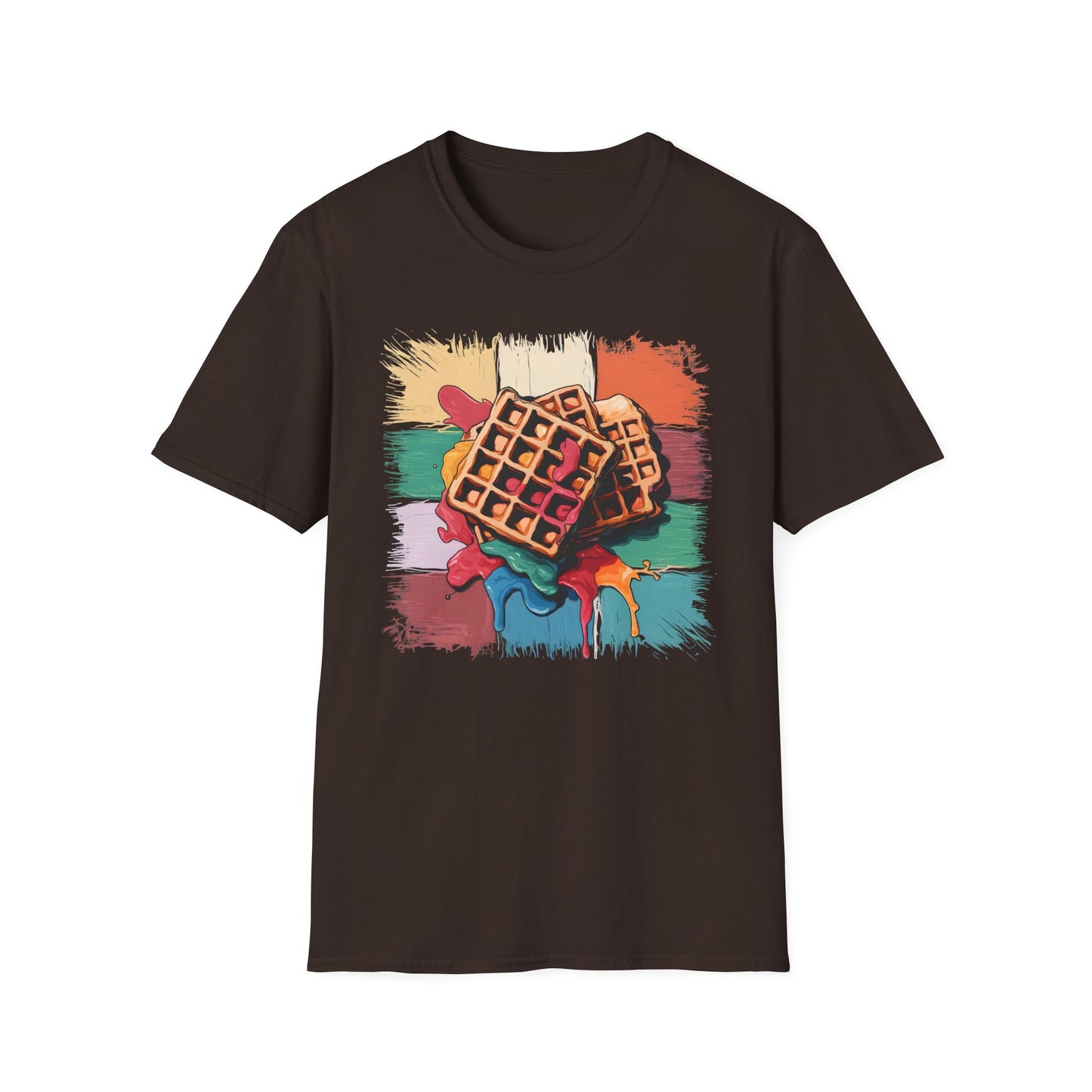 Waffles and Syrup - Painterly Breakfast Art Bakery T-shirt