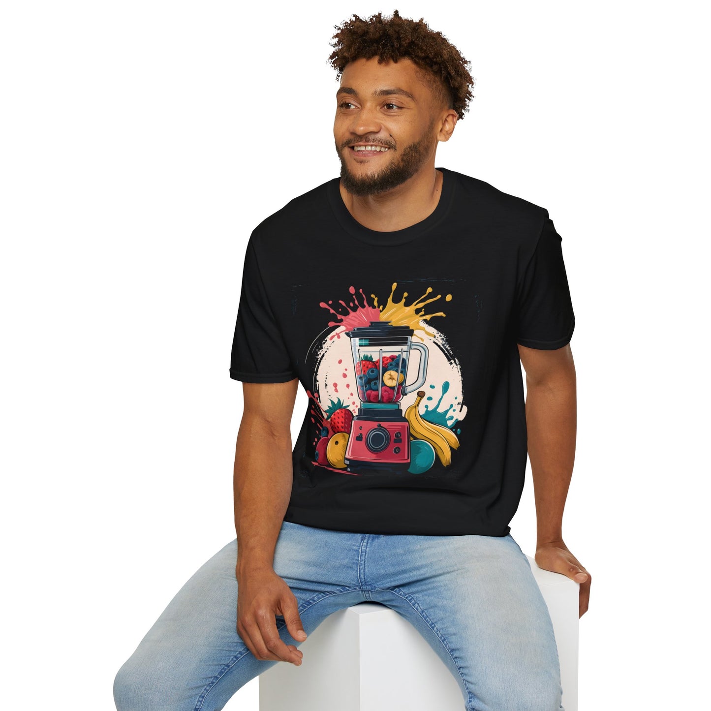 Fruit Blender Splash - Painterly Smoothie Art Beverage T-shirt