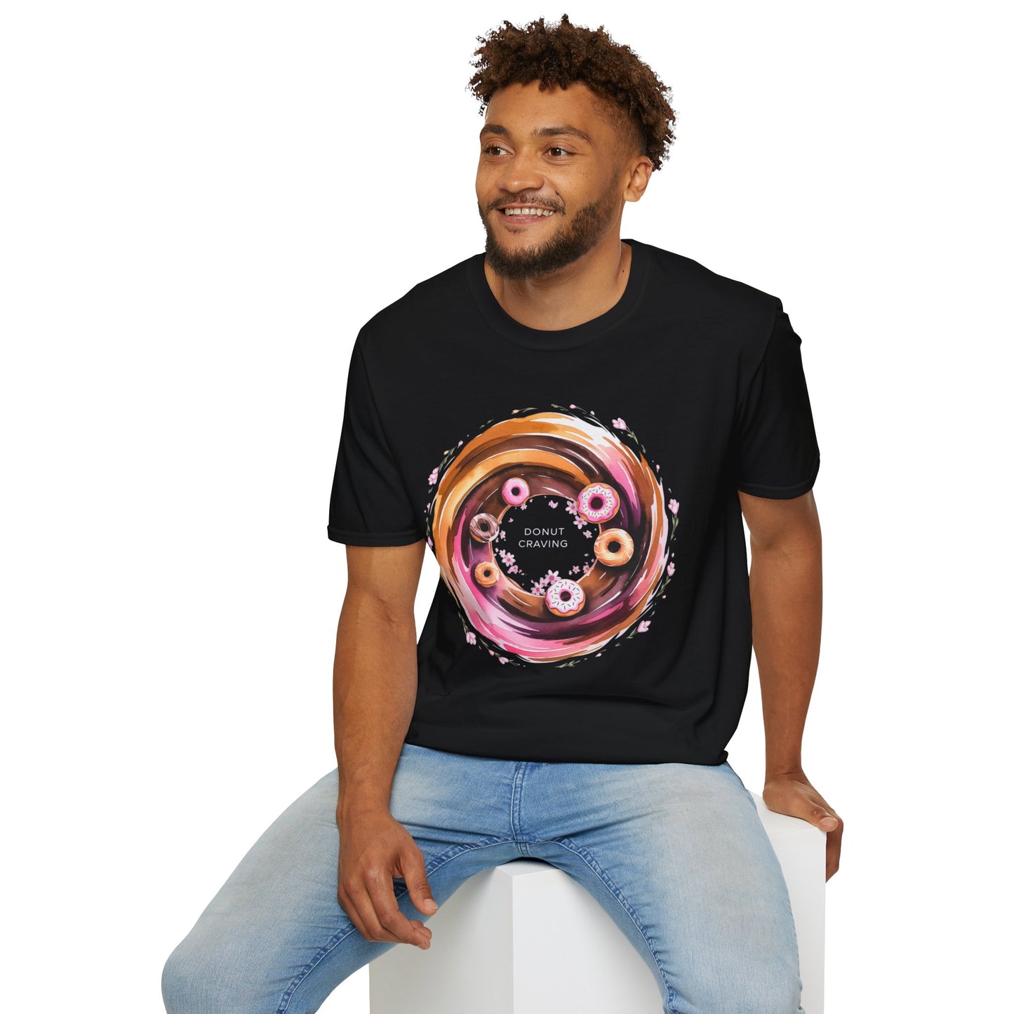 Donut Craving - Artistic Watercolor Bakery T-shirt