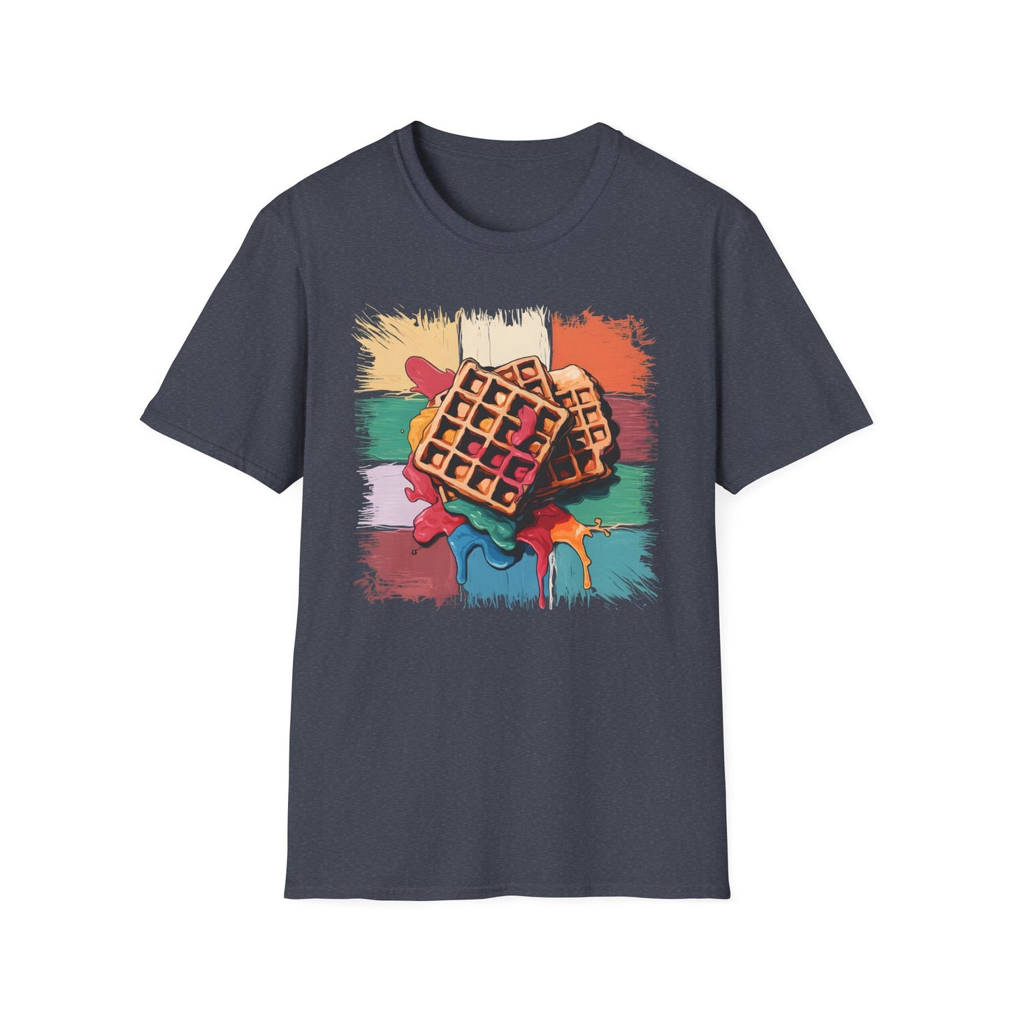 Waffles and Syrup - Painterly Breakfast Art Bakery T-shirt