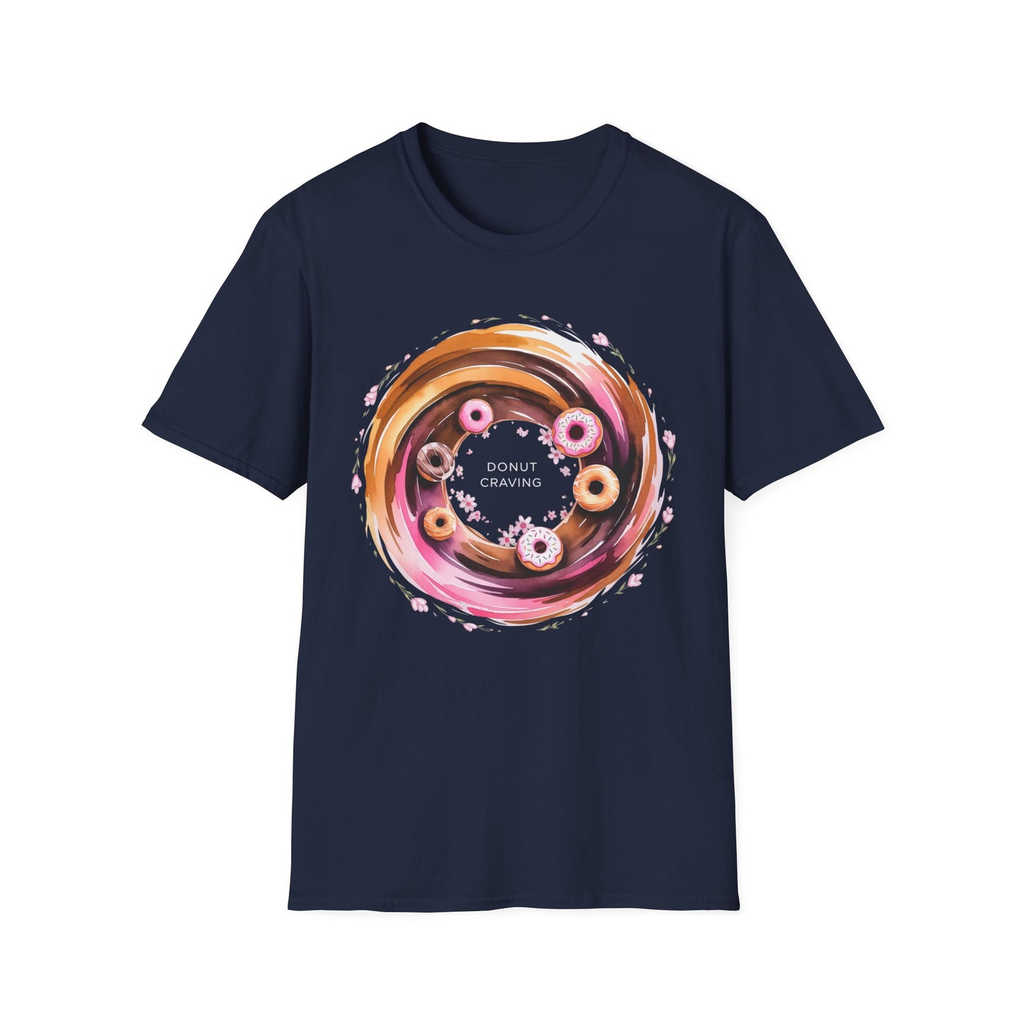 Donut Craving - Artistic Watercolor Bakery T-shirt