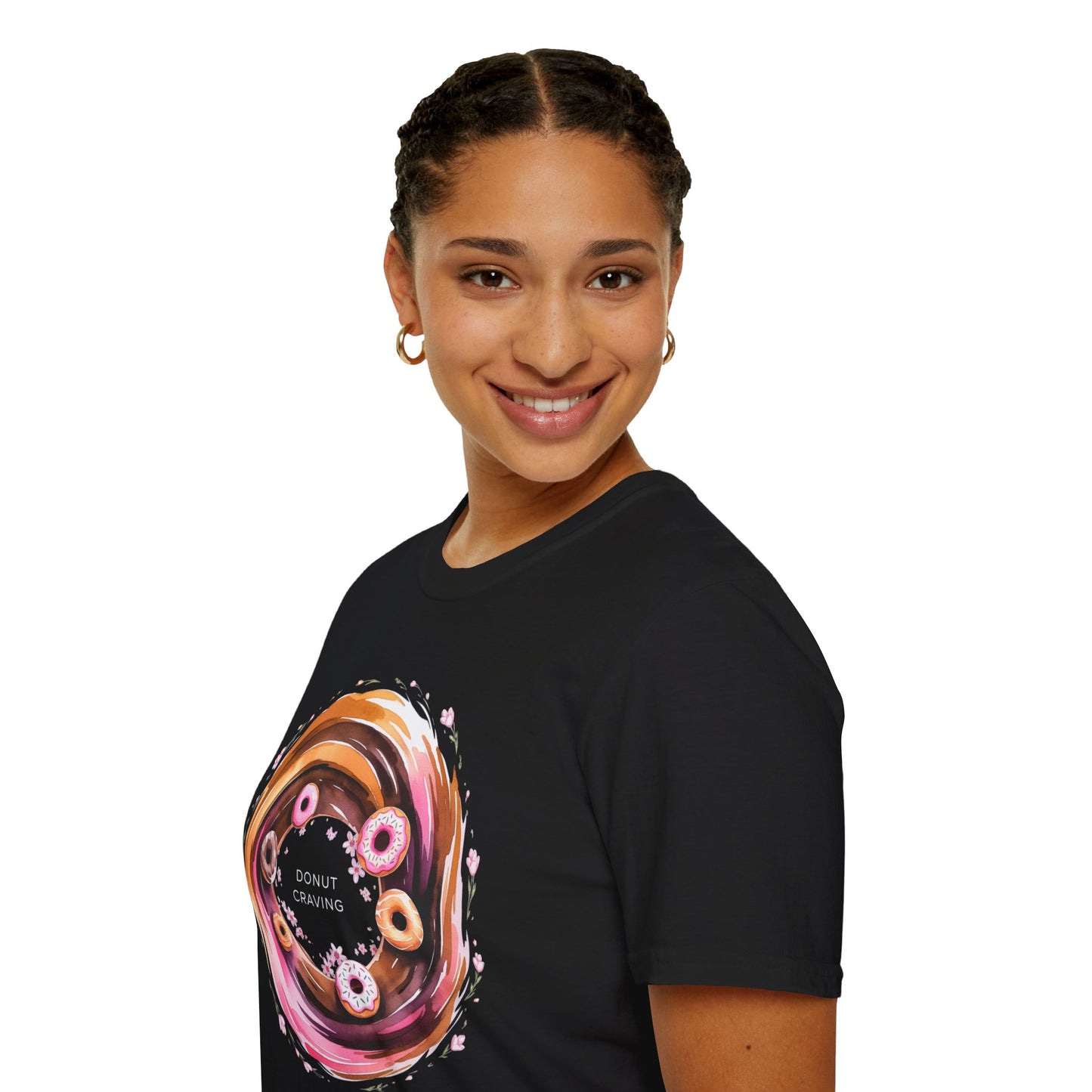 Donut Craving - Artistic Watercolor Bakery T-shirt