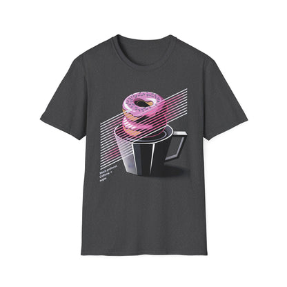 Stack Protocol: Coffee and Donut Abstract Bakery T-shirt