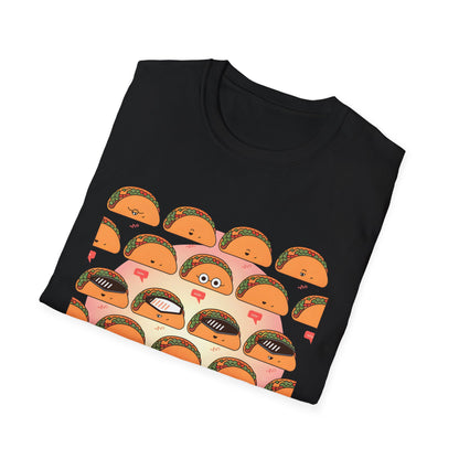 Funny Taco Pattern - Tacos with Attitude Food T-shirt