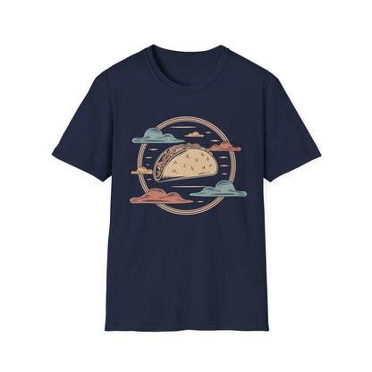 Vintage Taco Badge - Retro Illustration Food T-shirt