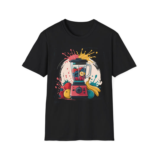 Fruit Blender Splash - Painterly Smoothie Art Beverage T-shirt