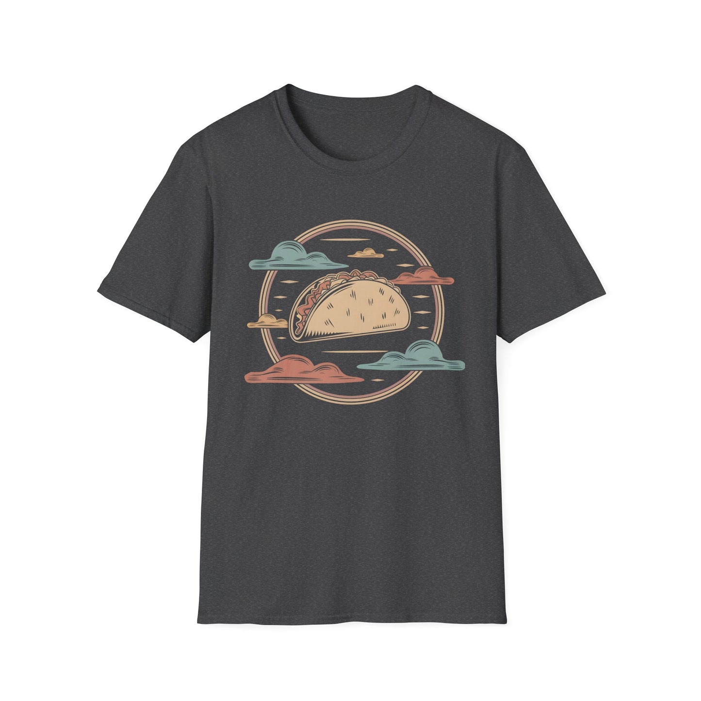 Vintage Taco Badge - Retro Illustration Food T-shirt