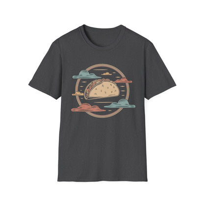 Vintage Taco Badge - Retro Illustration Food T-shirt