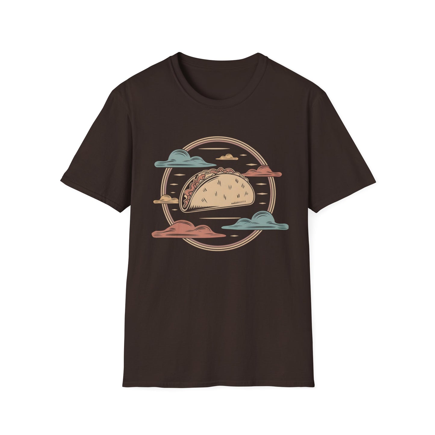 Vintage Taco Badge - Retro Illustration Food T-shirt