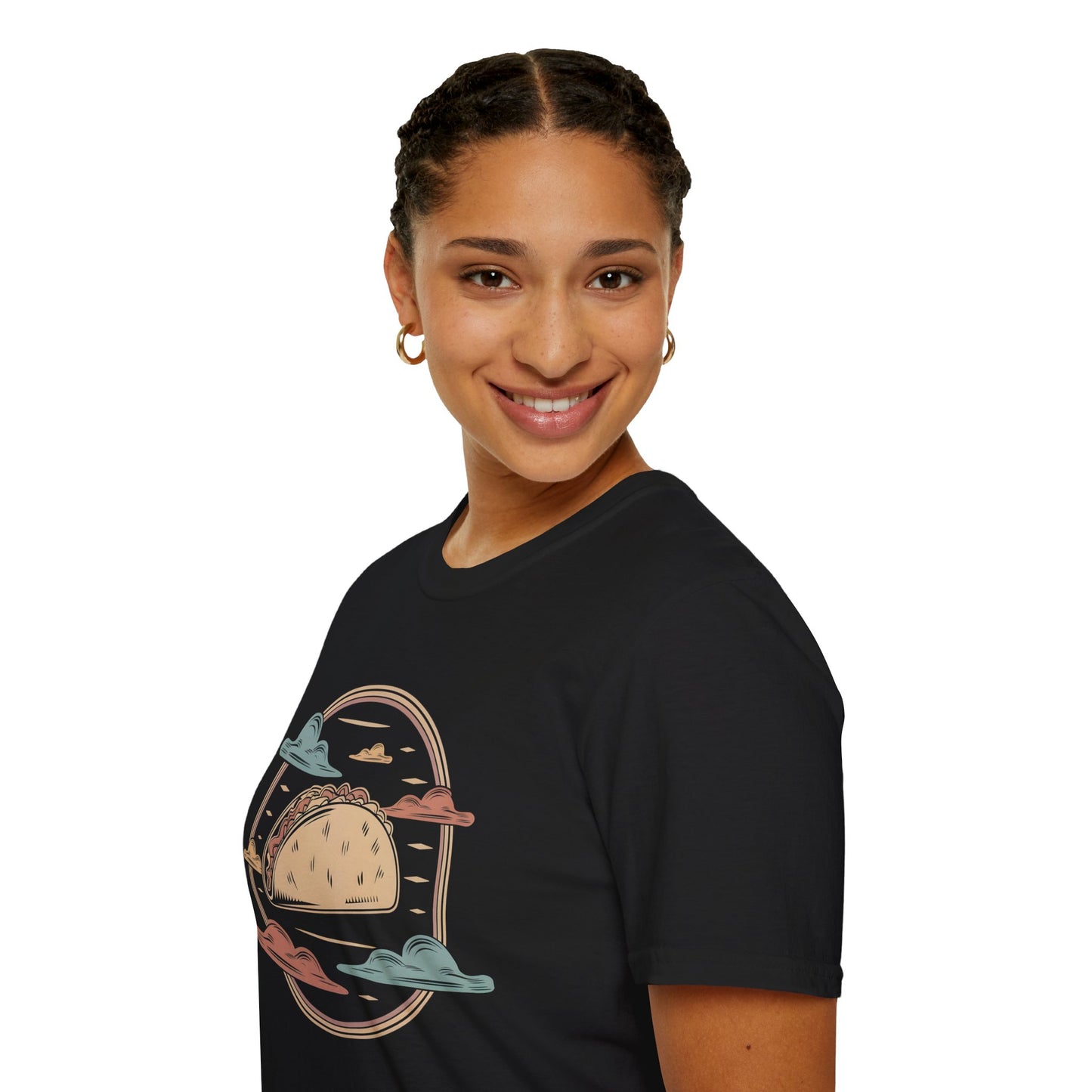 Vintage Taco Badge - Retro Illustration Food T-shirt