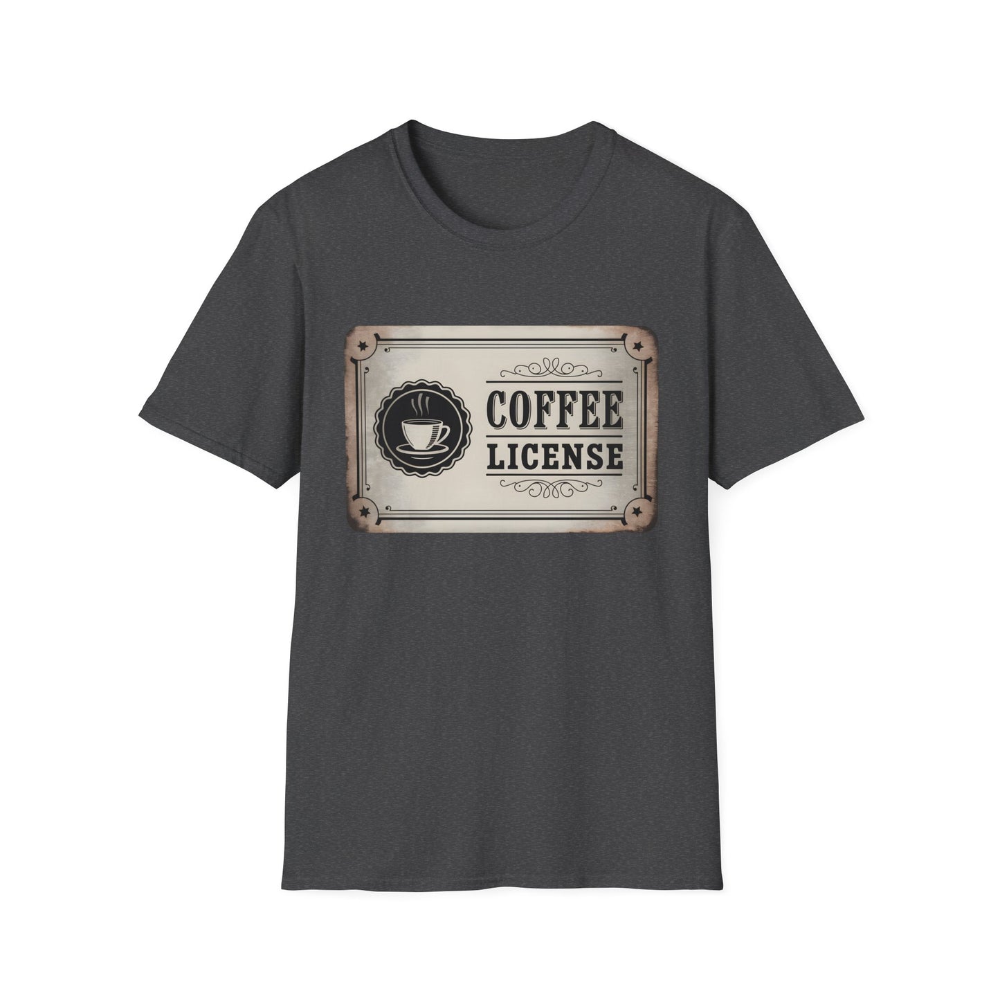 Official Coffee License - Vintage Barista Badge Beverage T-shirt