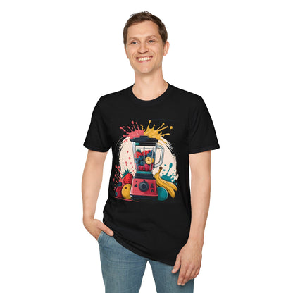 Fruit Blender Splash - Painterly Smoothie Art Beverage T-shirt