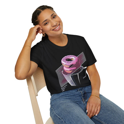 Stack Protocol: Coffee and Donut Abstract Bakery T-shirt