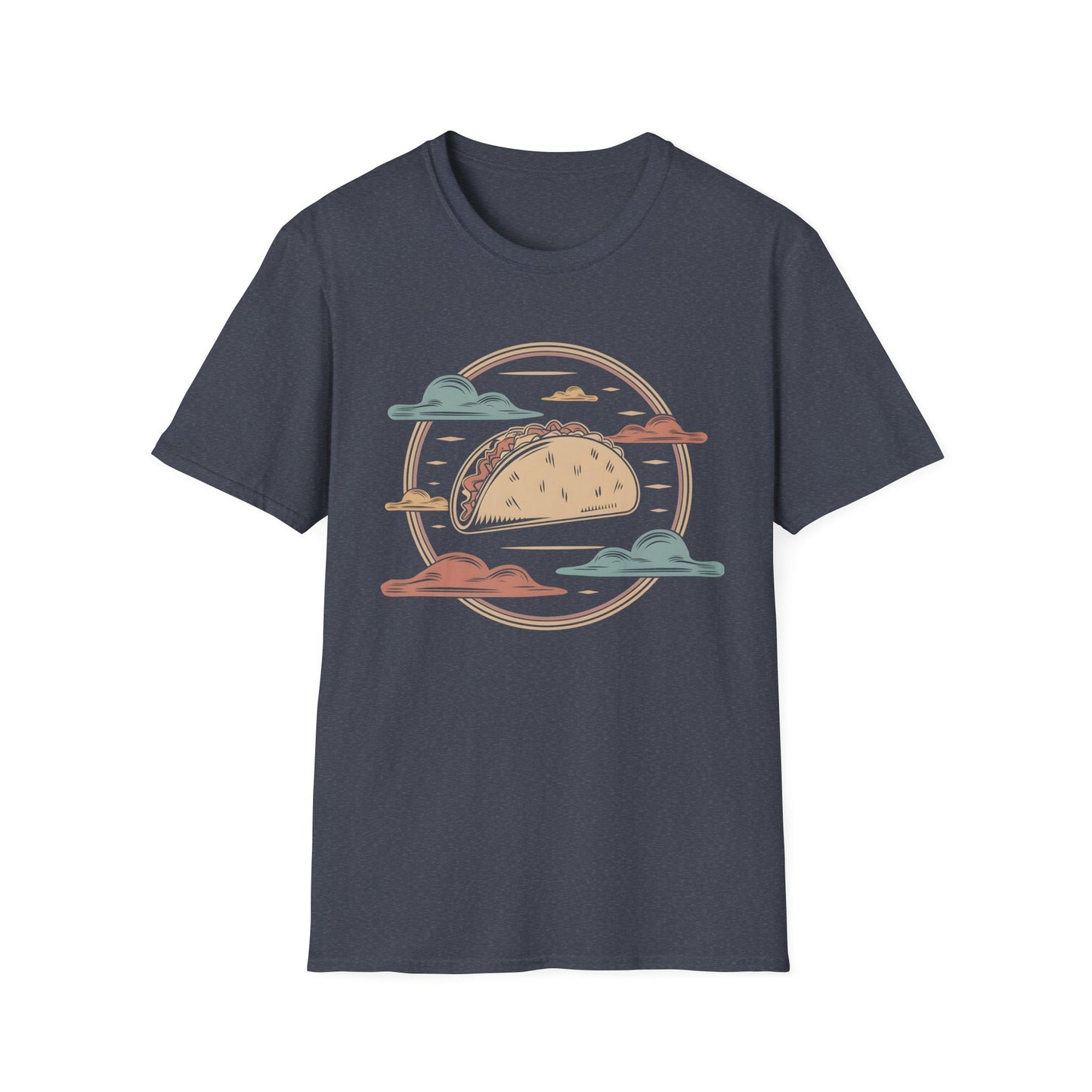 Vintage Taco Badge - Retro Illustration Food T-shirt