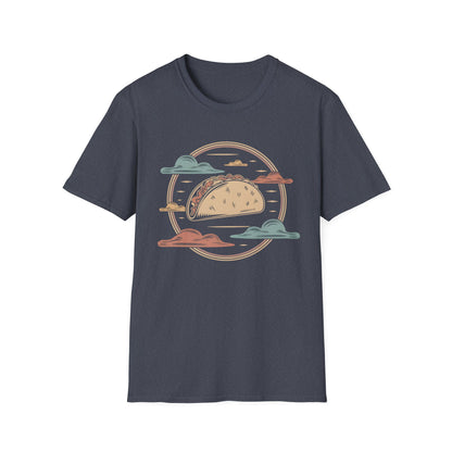 Vintage Taco Badge - Retro Illustration Food T-shirt