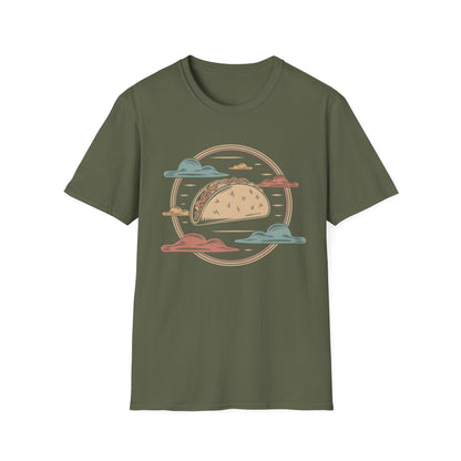 Vintage Taco Badge - Retro Illustration Food T-shirt