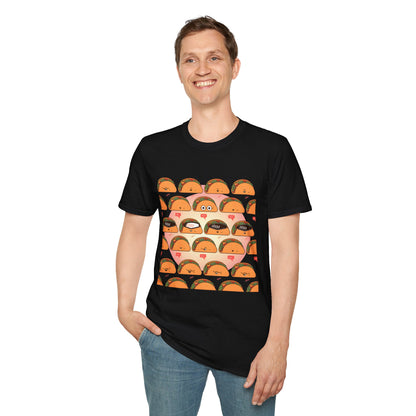 Funny Taco Pattern - Tacos with Attitude Food T-shirt