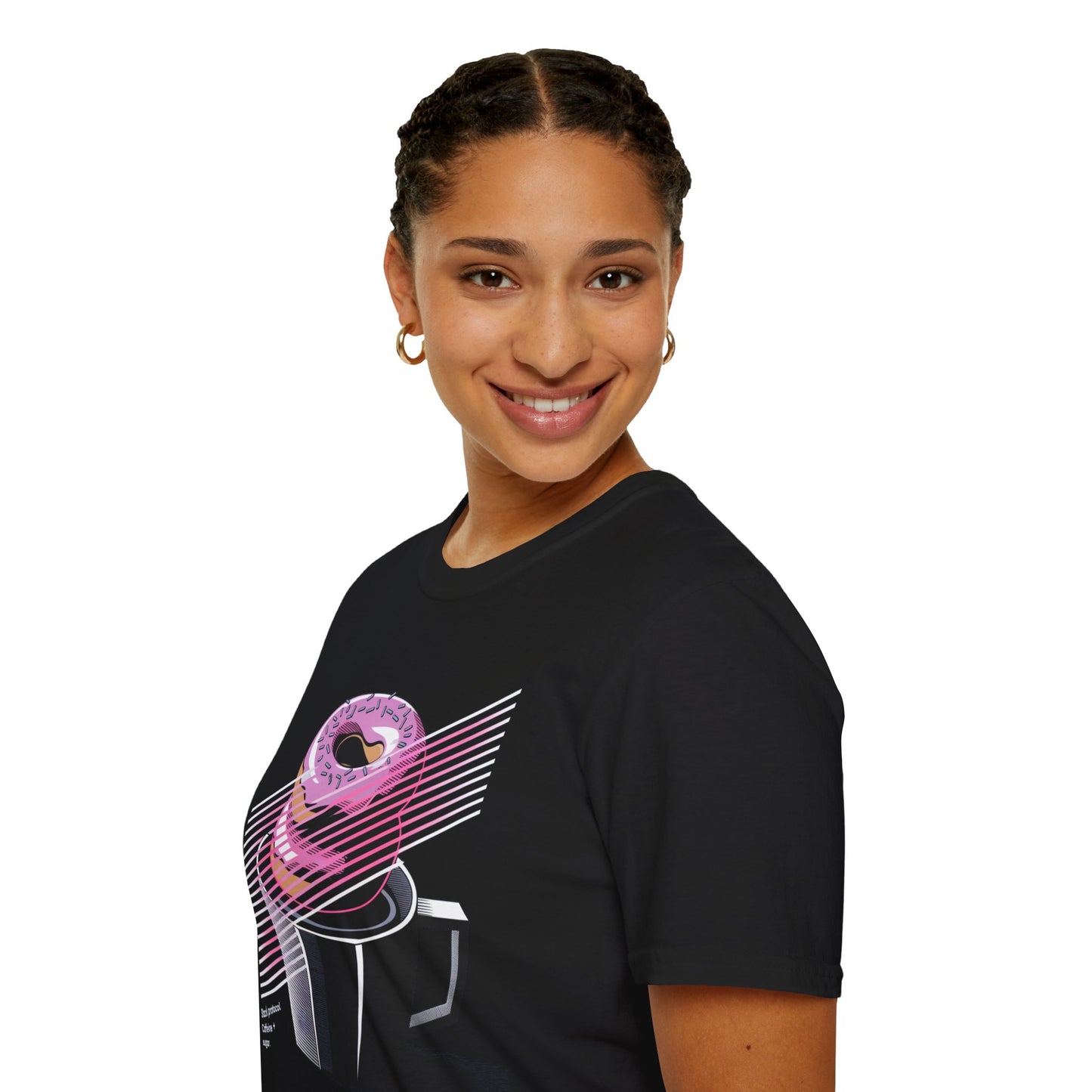 Stack Protocol: Coffee and Donut Abstract Bakery T-shirt
