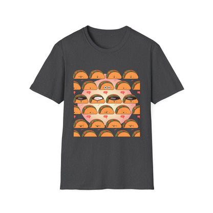 Funny Taco Pattern - Tacos with Attitude Food T-shirt