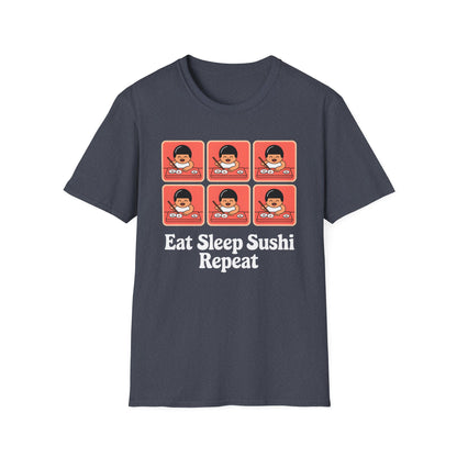 Eat Sleep Sushi Repeat - Adorable Pattern Food T-shirt