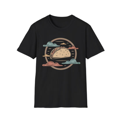 Vintage Taco Badge - Retro Illustration Food T-shirt