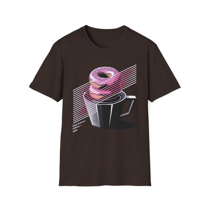 Stack Protocol: Coffee and Donut Abstract Bakery T-shirt