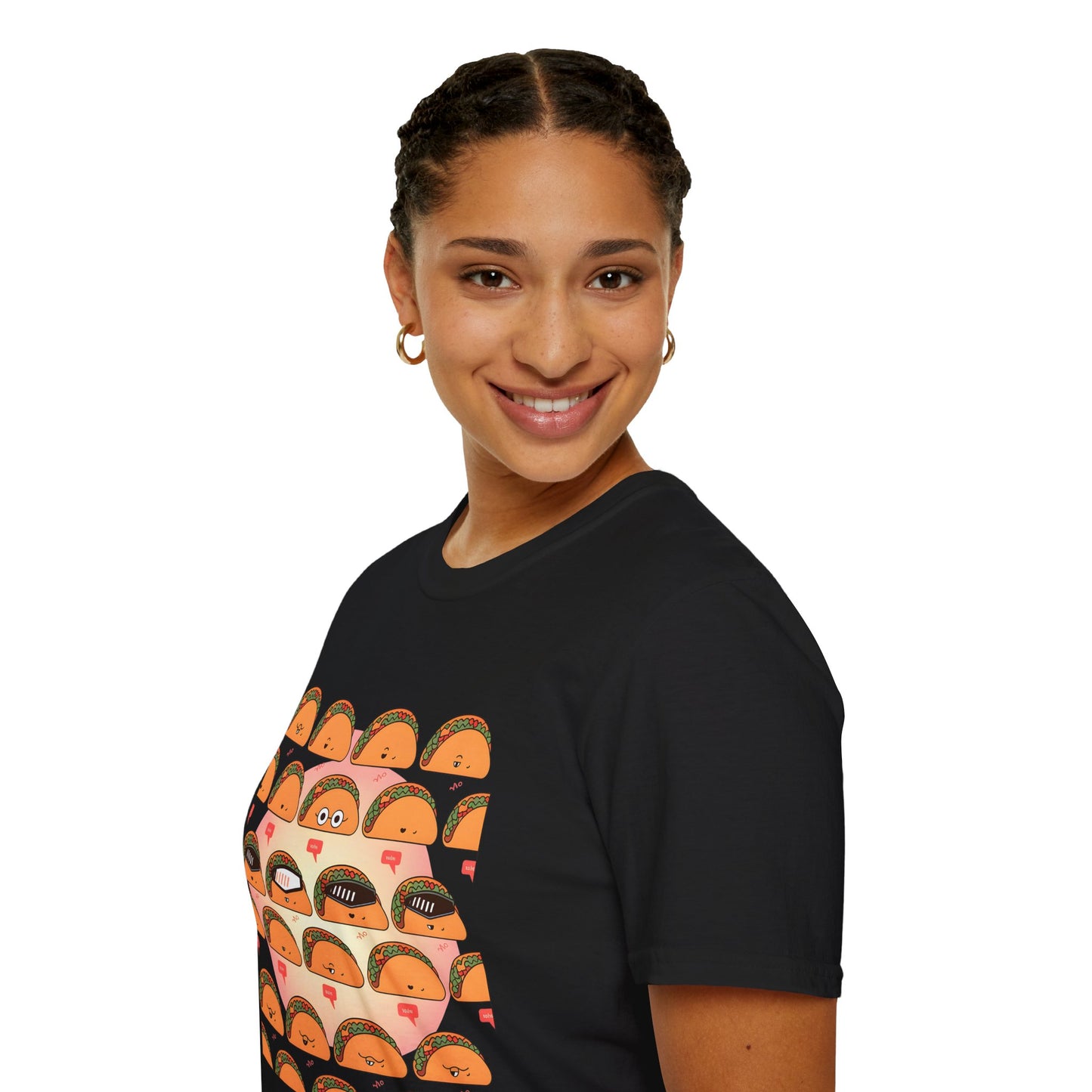 Funny Taco Pattern - Tacos with Attitude Food T-shirt