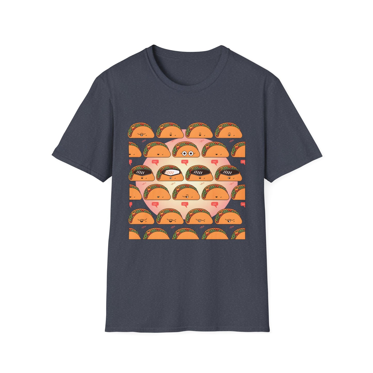 Funny Taco Pattern - Tacos with Attitude Food T-shirt