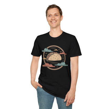 Vintage Taco Badge - Retro Illustration Food T-shirt