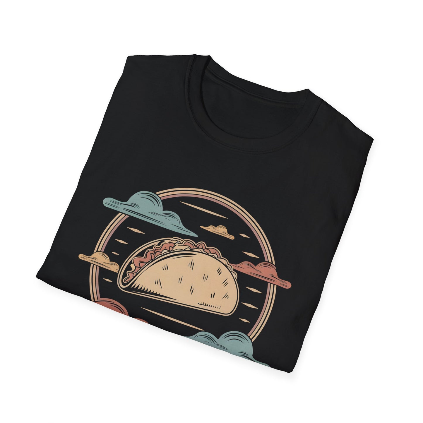 Vintage Taco Badge - Retro Illustration Food T-shirt