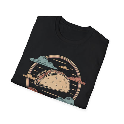 Vintage Taco Badge - Retro Illustration Food T-shirt