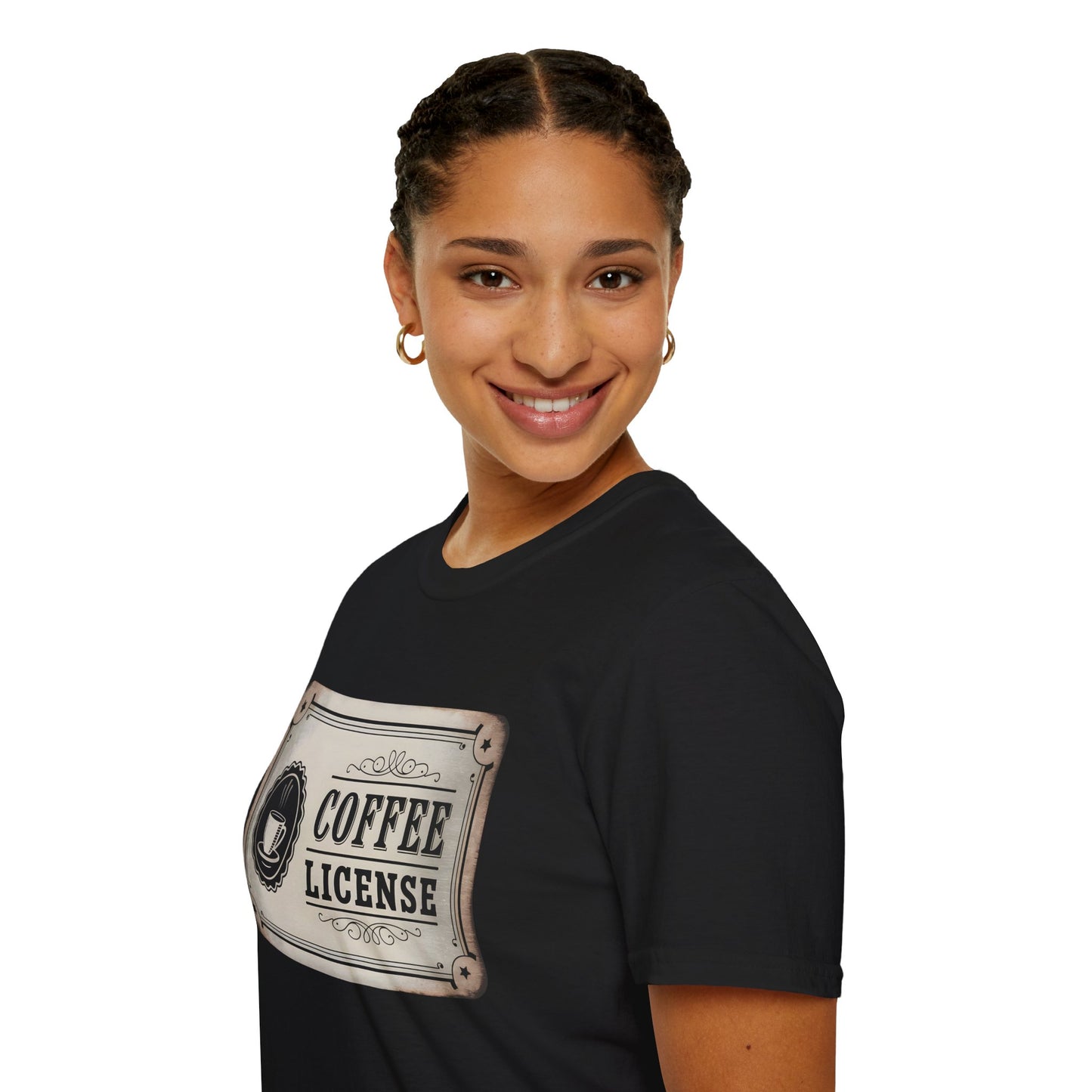 Official Coffee License - Vintage Barista Badge Beverage T-shirt