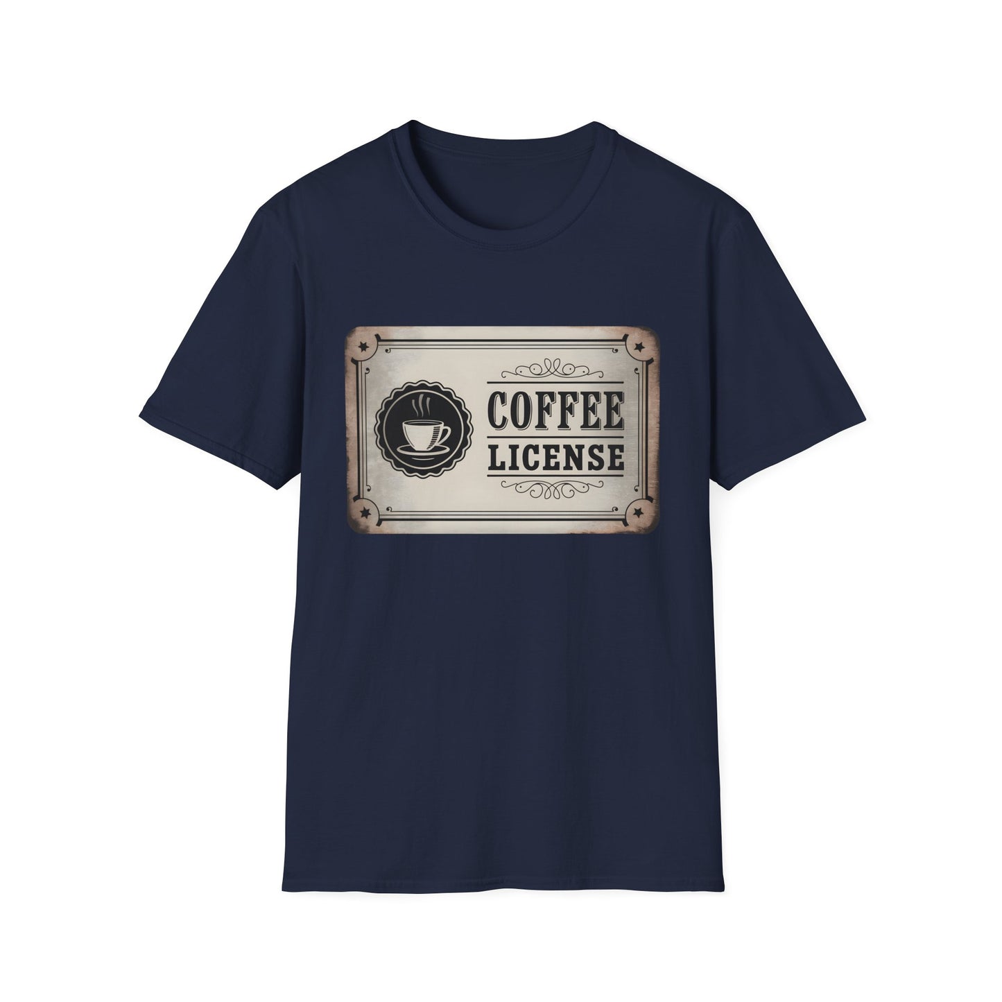 Official Coffee License - Vintage Barista Badge Beverage T-shirt
