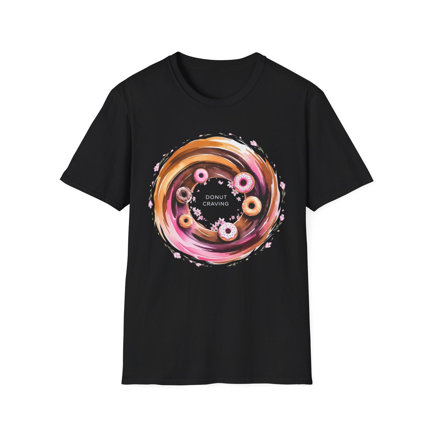 Donut Craving - Artistic Watercolor Bakery T-shirt