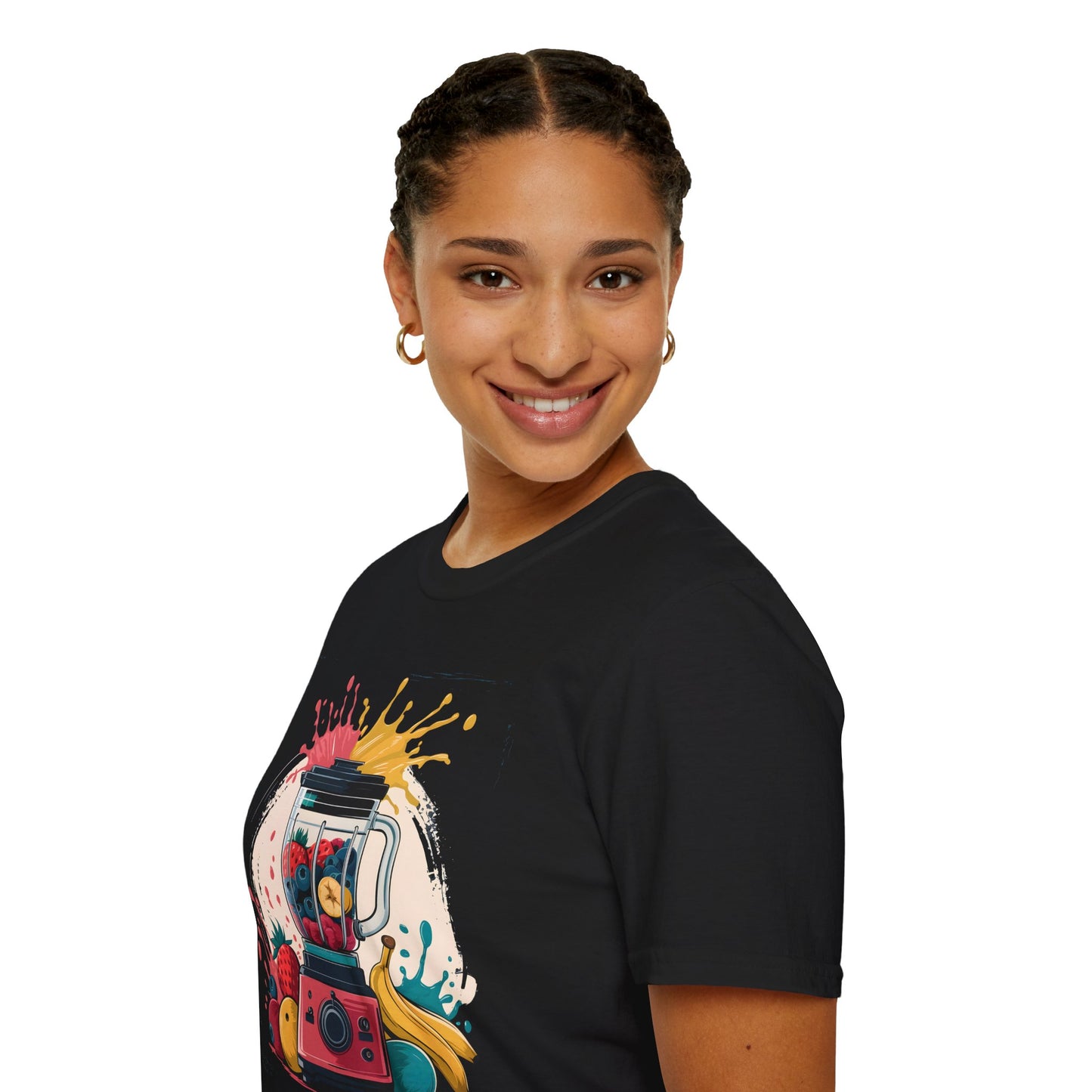 Fruit Blender Splash - Painterly Smoothie Art Beverage T-shirt
