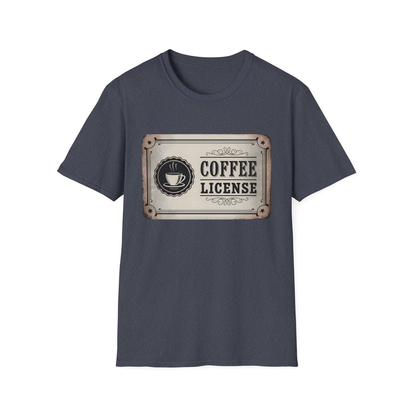 Official Coffee License - Vintage Barista Badge Beverage T-shirt