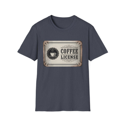 Official Coffee License - Vintage Barista Badge Beverage T-shirt