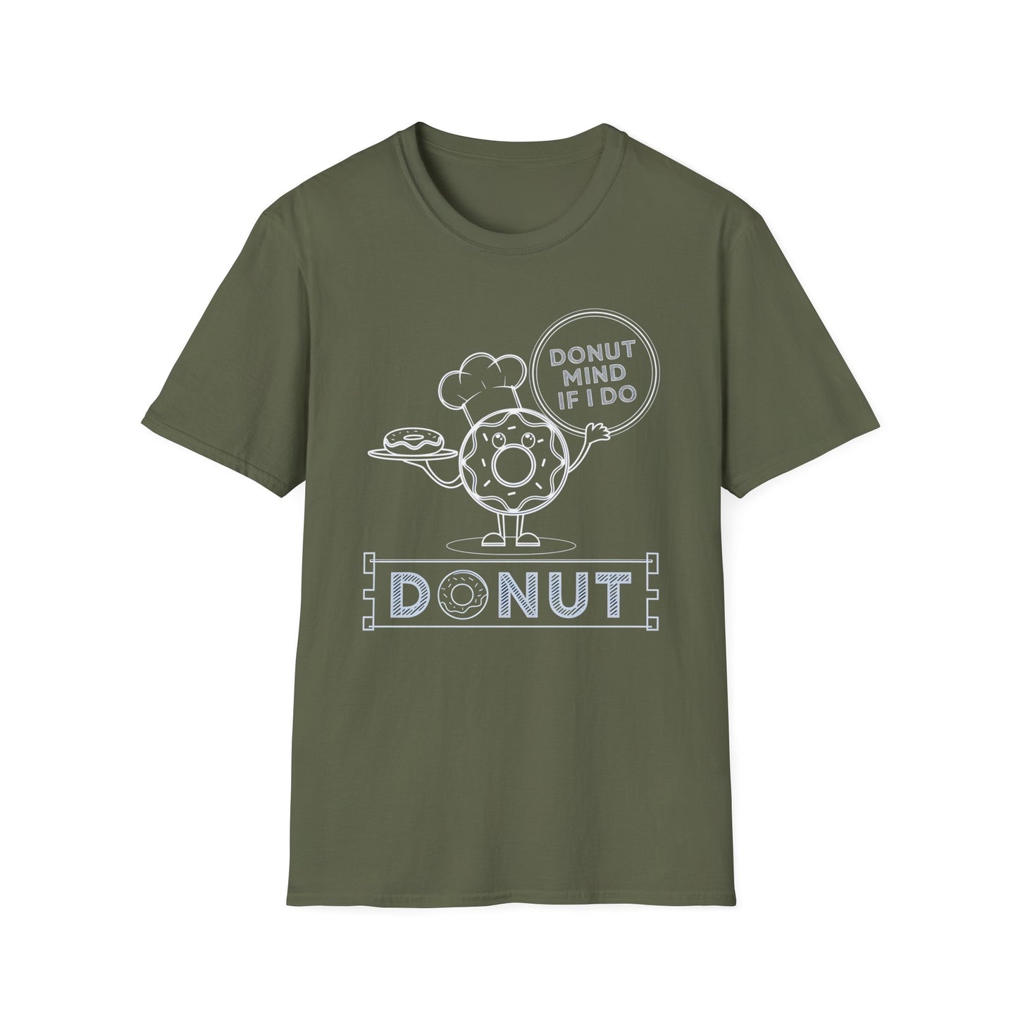 Donut Mind If I Do - Funny Chef Donut Pun Bakery T-shirt