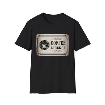 Official Coffee License - Vintage Barista Badge Beverage T-shirt